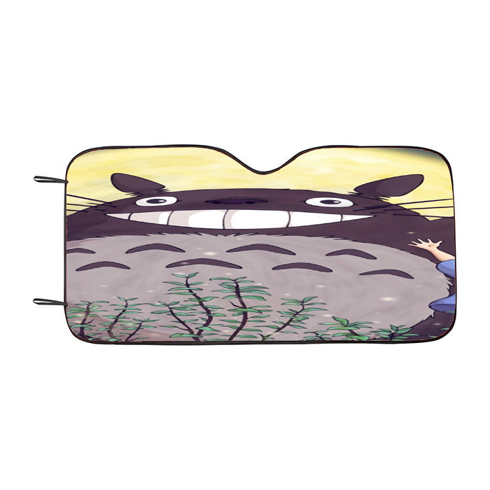 Totoro Forest Anime Cute Illustration Art Blue Car Auto Sun Shade Windshield Cover