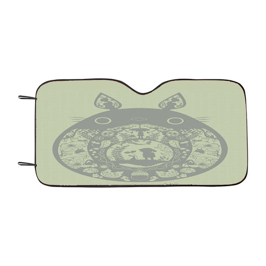 Totoro Pattern Arts Car Auto Sun Shade Windshield Cover
