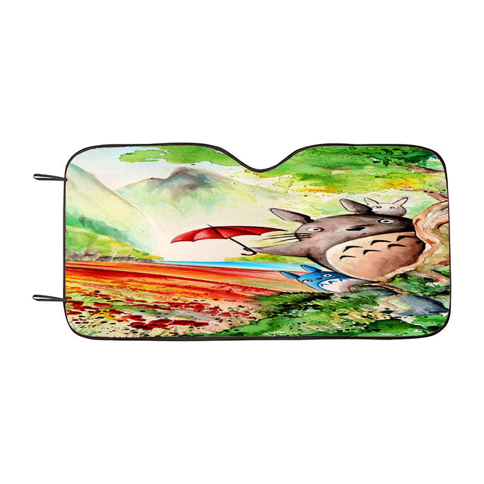 Totoro Studio Ghibli Water Paint Car Auto Sun Shade Windshield Cover