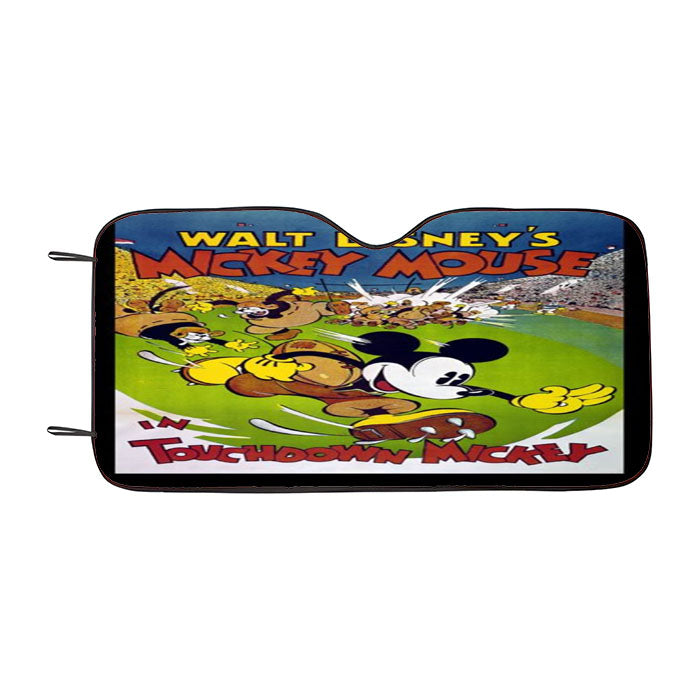 Touchdown Mickey Classic Poster Car Auto Sun Shade Windshield Cover