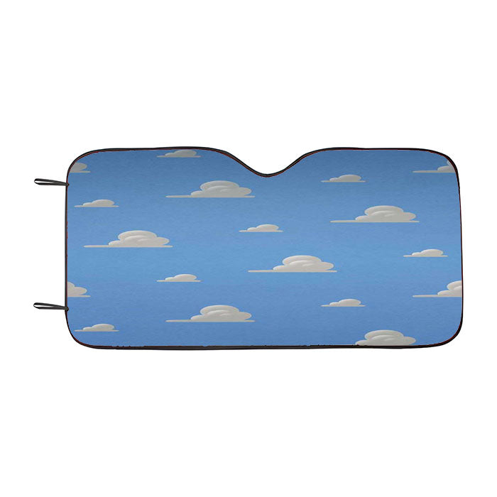 Toy Story Sky Blue Clouds Pattern Car Auto Sun Shade Windshield Cover