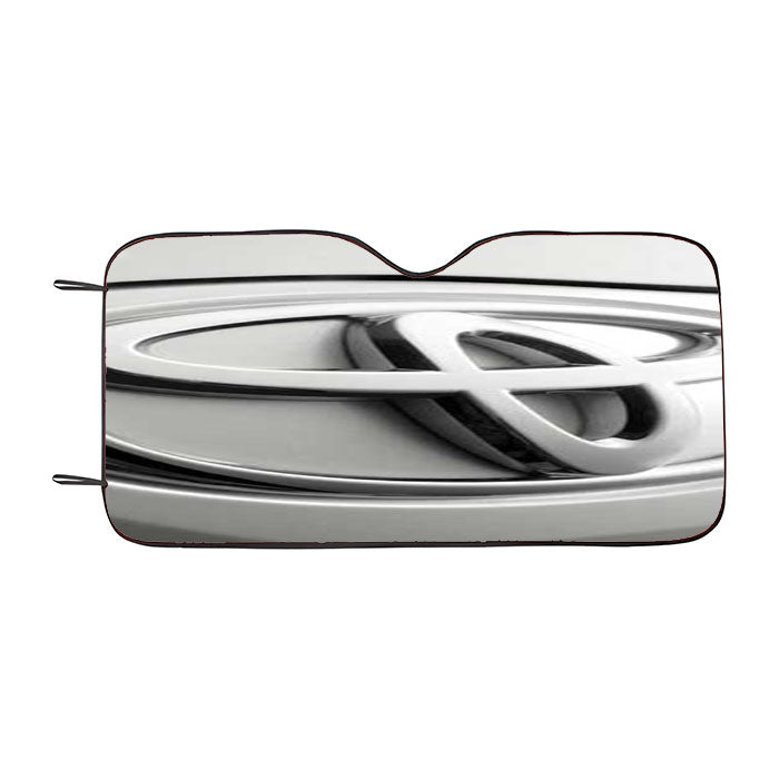 Toyota Logo Chrome Car Auto Sun Shade Windshield Cover