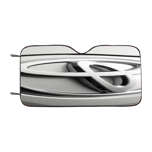 Toyota Logo Chrome Car Auto Sun Shade Windshield Cover
