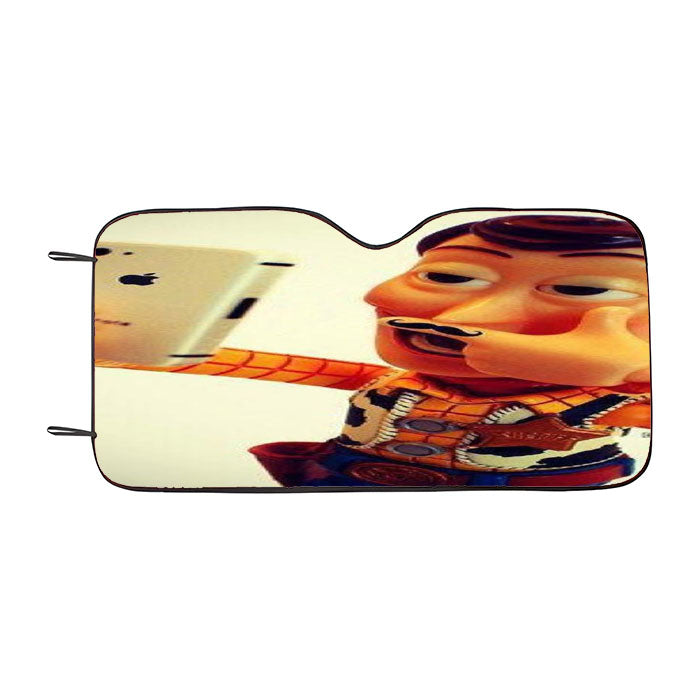 Toys Story Woody Selfie Car Auto Sun Shade Windshield Cover