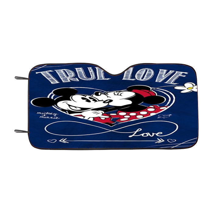 True Love Mickey & Minnie Car Auto Sun Shade Windshield Cover