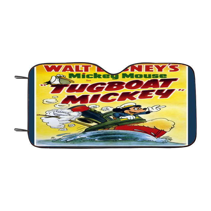 Tugboat Mickey Classic Poster Car Auto Sun Shade Windshield Cover