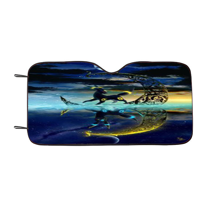 Umbreon Shiny Pokemon Car Auto Sun Shade Windshield Cover
