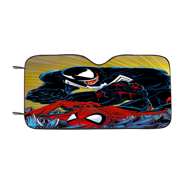 Venom Kills Spider Man Car Auto Sun Shade Windshield Cover