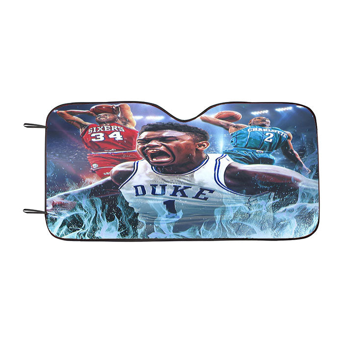 Zion Williamson Duke Wallpaper Car Auto Sun Shade Windshield Cover