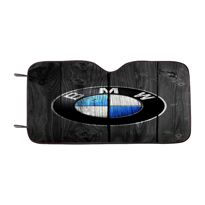 Bmw Wood Black Art Car Auto Sun Shade Windshield Cover