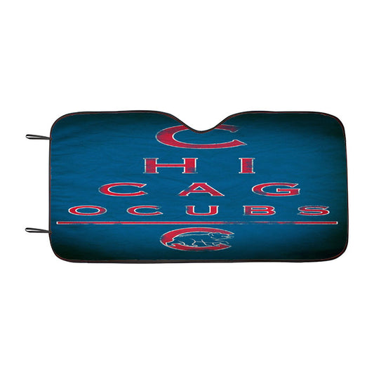 Chicago Cubs Mlb Blue Wallpaper Minimalist Car Auto Sun Shade Windshield Cover