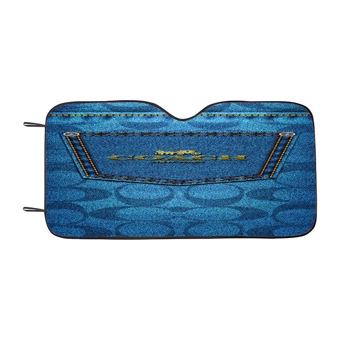 Coach Jeans Car Auto Sun Shade Windshield Cover