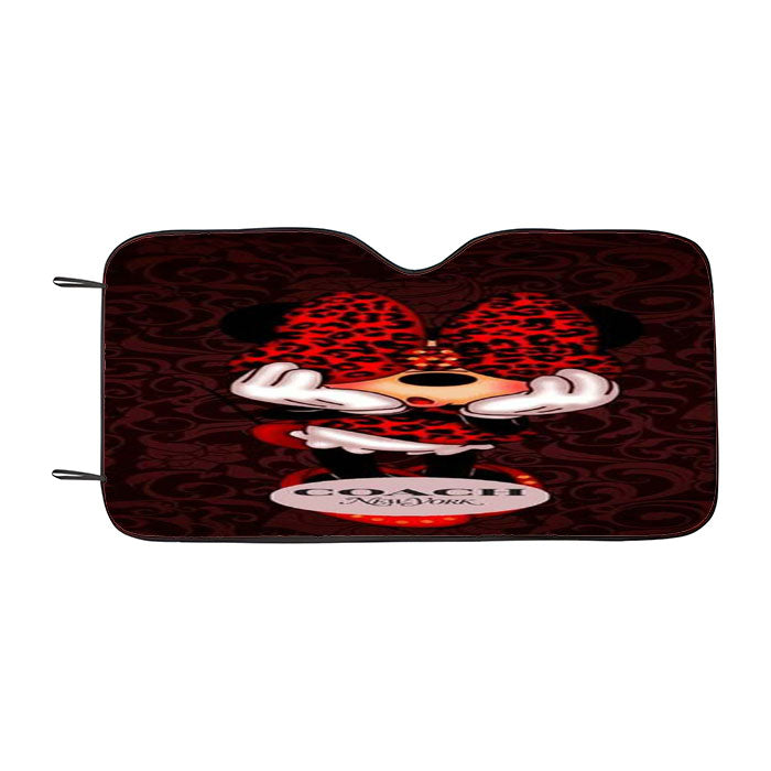Coach Minnie Mouse New York Car Auto Sun Shade Windshield Cover