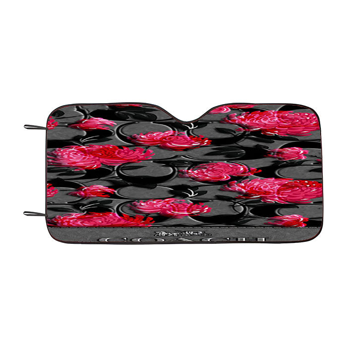 Coach New York Flower 3 Car Auto Sun Shade Windshield Cover