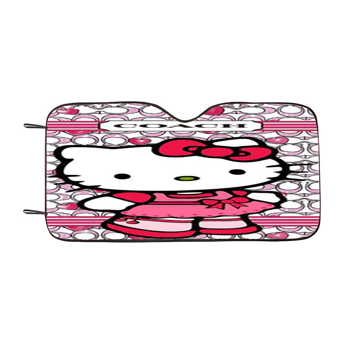 Coach New York Hello Kitty 2 Car Auto Sun Shade Windshield Cover