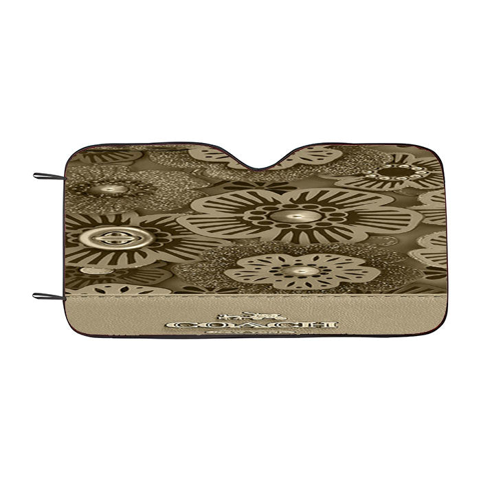 Coach New York Tea Rose Car Auto Sun Shade Windshield Cover