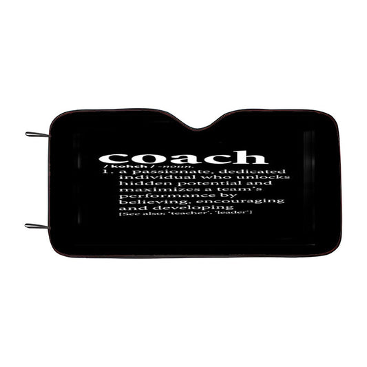 Coach Quotes Car Auto Sun Shade Windshield Cover