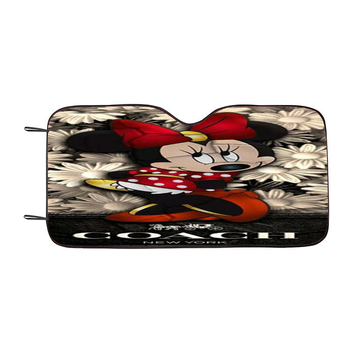 Flowers Coach Minnie Mouse New 43 Car Auto Sun Shade Windshield Cover