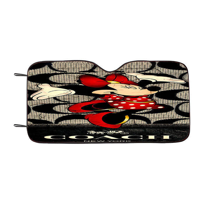 Happy Coach Minnie Mouse Happy Car Auto Sun Shade Windshield Cover
