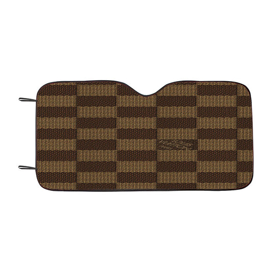Louis Vuitton Brown Car Auto Sun Shade Windshield Cover