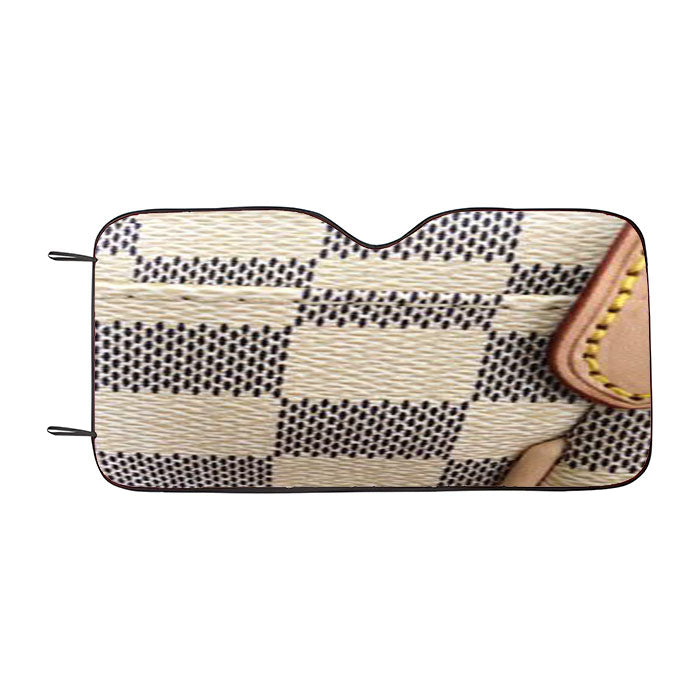 Louis Vuitton Checkered Car Auto Sun Shade Windshield Cover