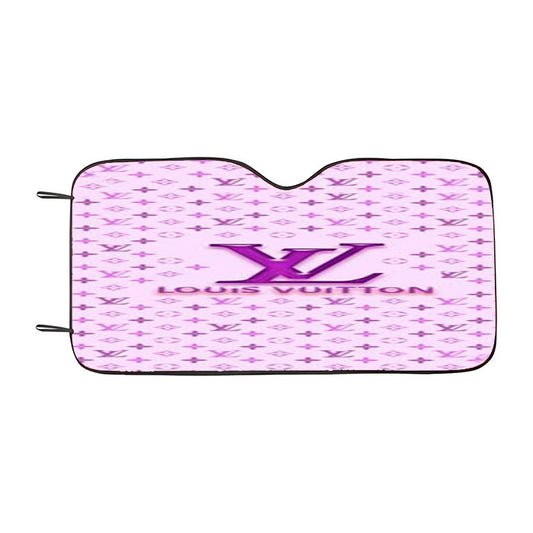 Louis Vuitton Logo Purple Car Auto Sun Shade Windshield Cover