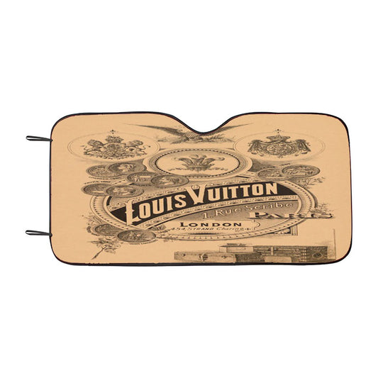 Louis Vuitton London Paris Vintage Retro Car Auto Sun Shade Windshield Cover