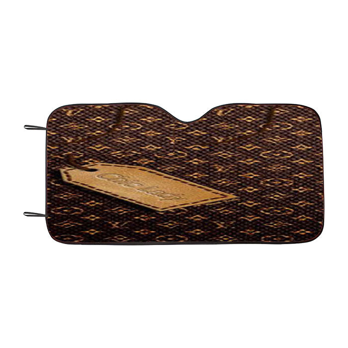 Louis Vuitton Paper Tag Car Auto Sun Shade Windshield Cover