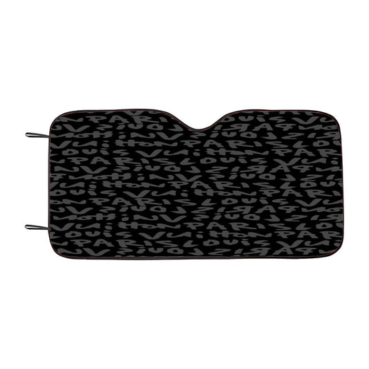 Louis Vuitton Paris Full Text Car Auto Sun Shade Windshield Cover