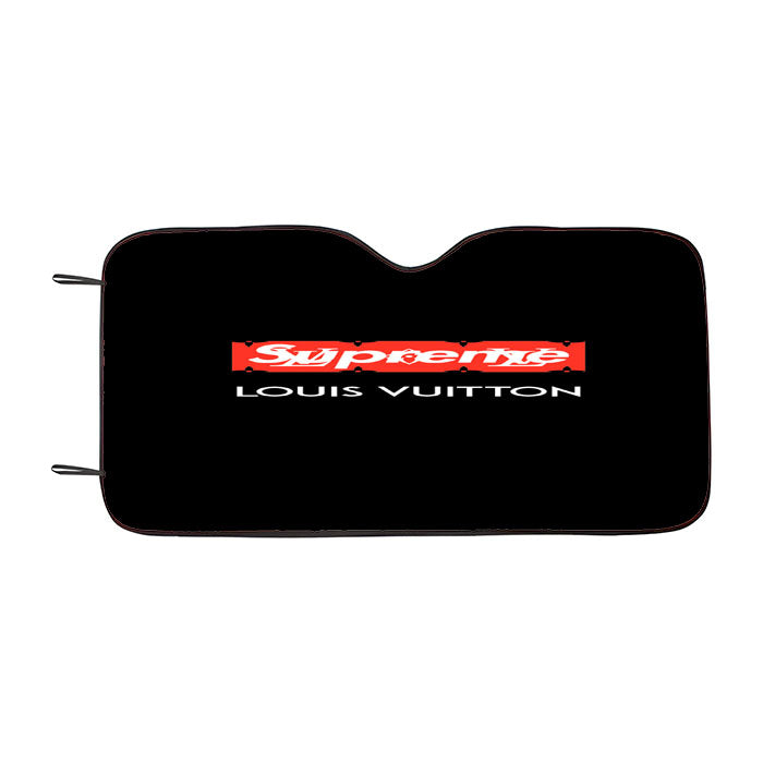 Louis Vuitton Supreme Simple Car Auto Sun Shade Windshield Cover