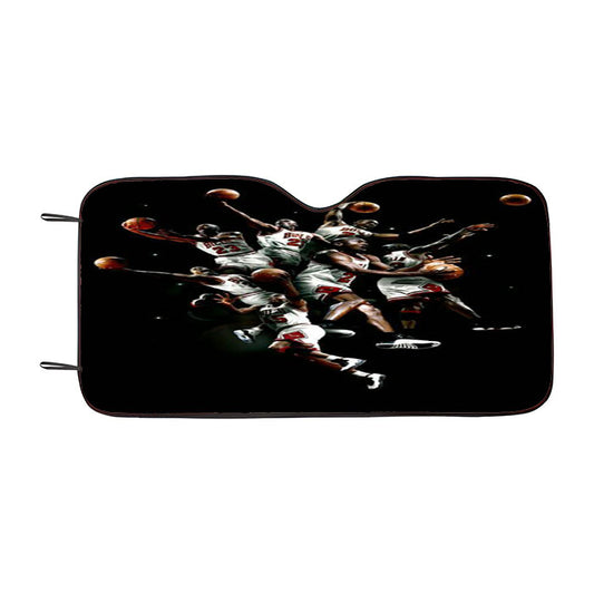 Michael Jordan Basketball Car Auto Sun Shade Windshield Cover