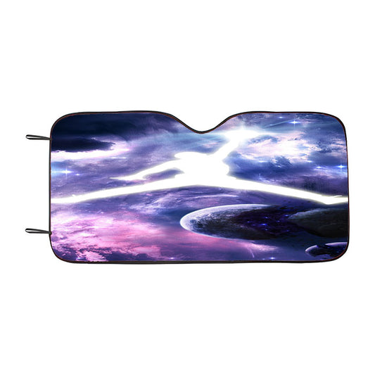 Michael Jordan In Galaxy Nebula Car Auto Sun Shade Windshield Cover