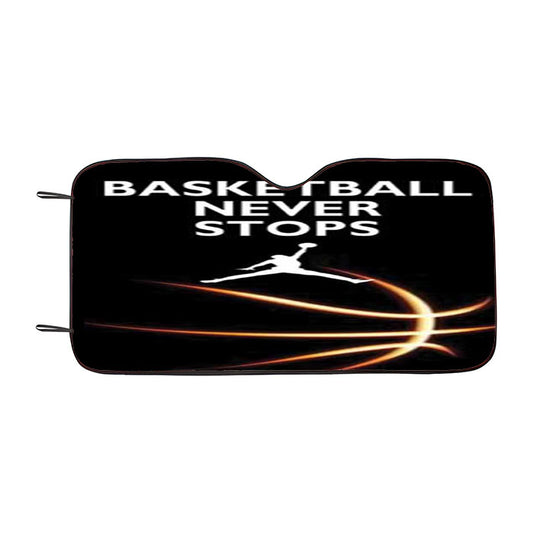 Michael Jordan Never Stops Glow Car Auto Sun Shade Windshield Cover
