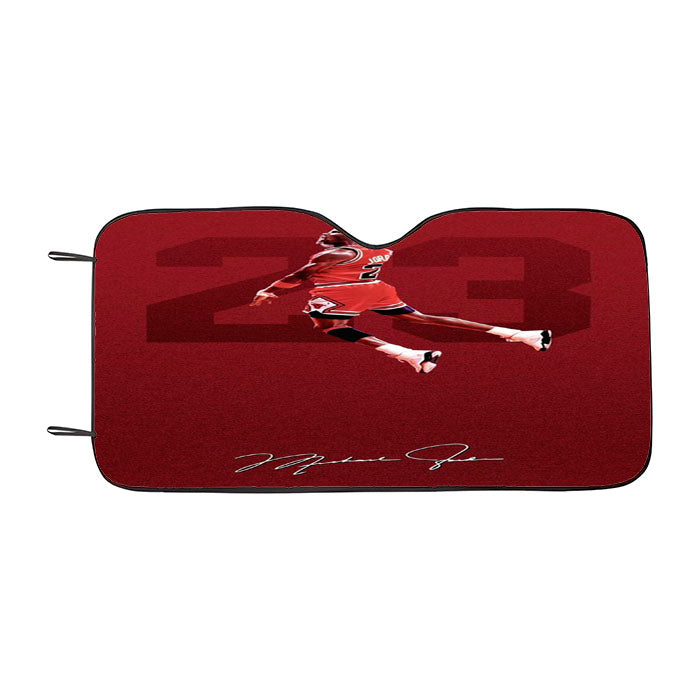 Michael Jordan Red Signature Car Auto Sun Shade Windshield Cover