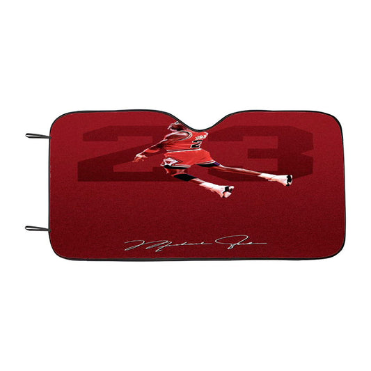 Michael Jordan Red Signature Car Auto Sun Shade Windshield Cover