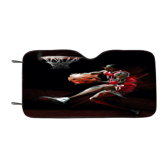 Michael Jordan Slamdunk Car Auto Sun Shade Windshield Cover