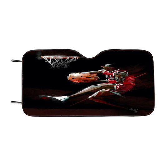 Michael Jordan Slamdunk Car Auto Sun Shade Windshield Cover