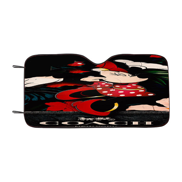 New Coach Minnie Mouse Happy Car Auto Sun Shade Windshield Cover