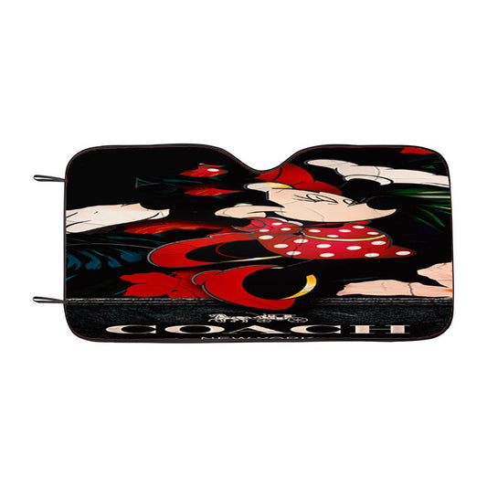 New Coach Minnie Mouse Happy Car Auto Sun Shade Windshield Cover