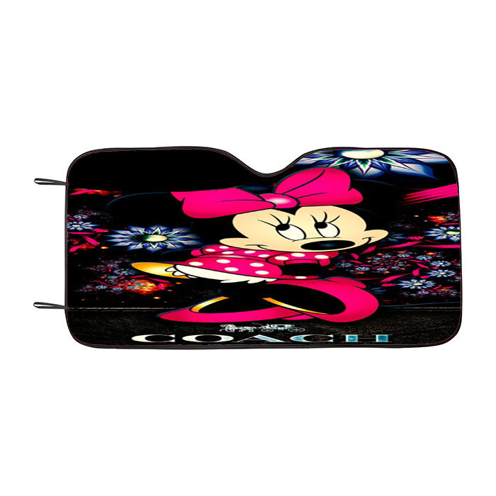 New Minnie Mouse Coach 1 Car Auto Sun Shade Windshield Cover