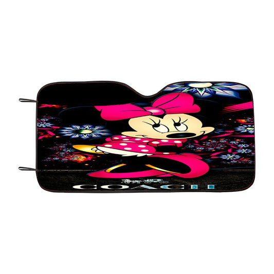 New Minnie Mouse Coach 1 Car Auto Sun Shade Windshield Cover
