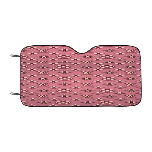 Pink Louis Vuitton Car Auto Sun Shade Windshield Cover