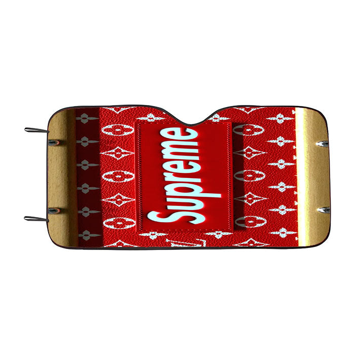 Supreme Cake Louis Vuitton Car Auto Sun Shade Windshield Cover