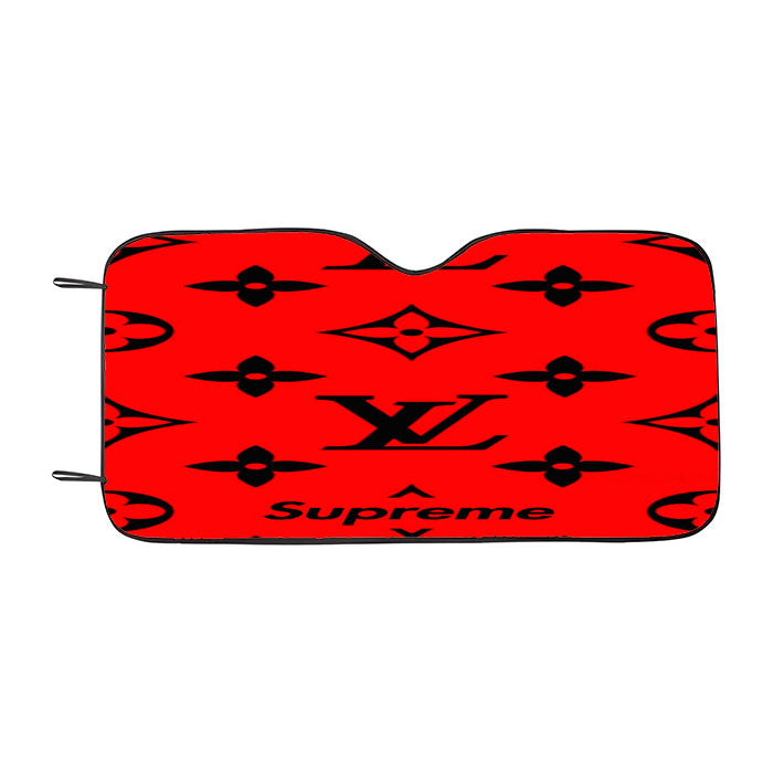Supreme X Louis Vuitton Black Car Auto Sun Shade Windshield Cover
