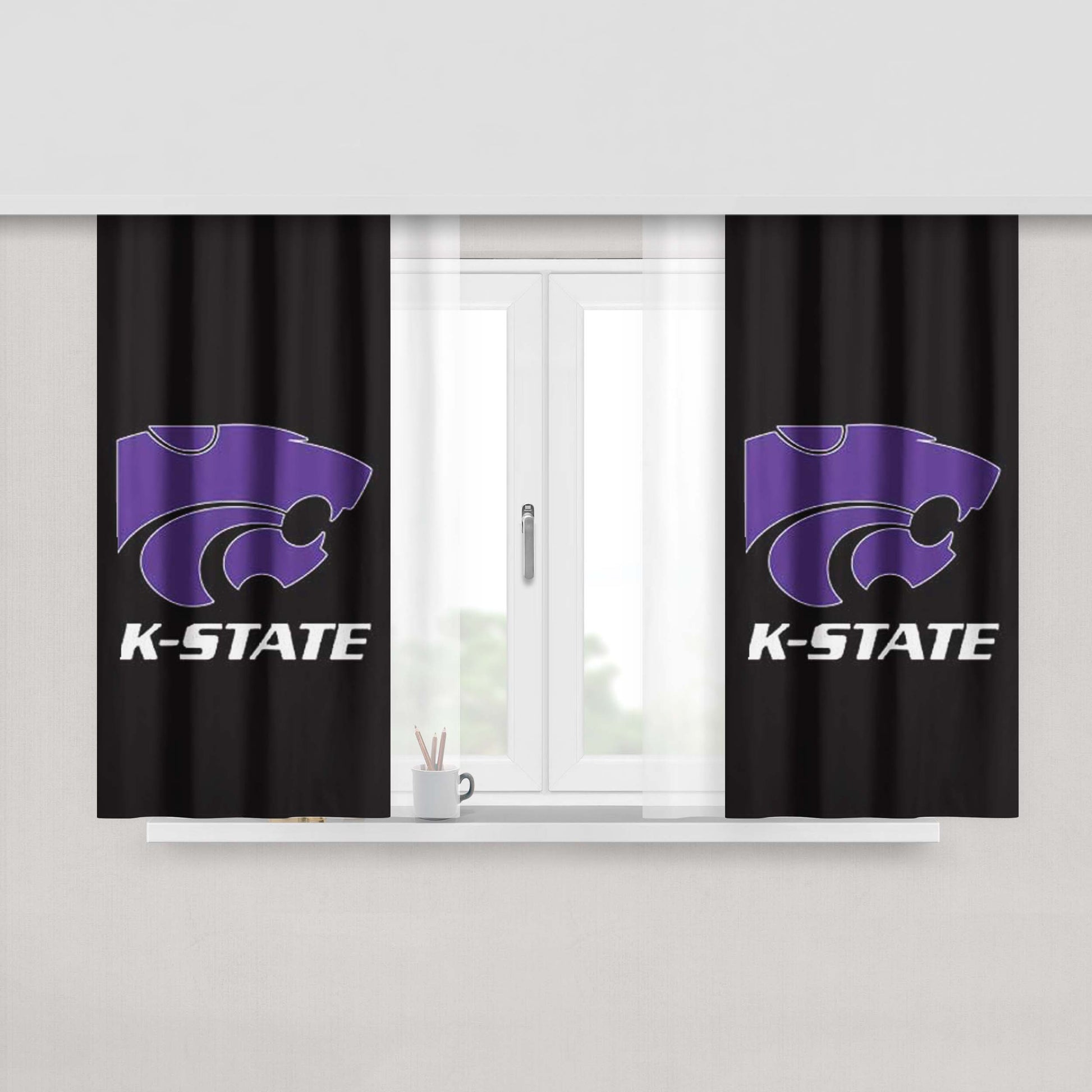 Kentucky Wildcats Football Peach Skin Window Curtains
