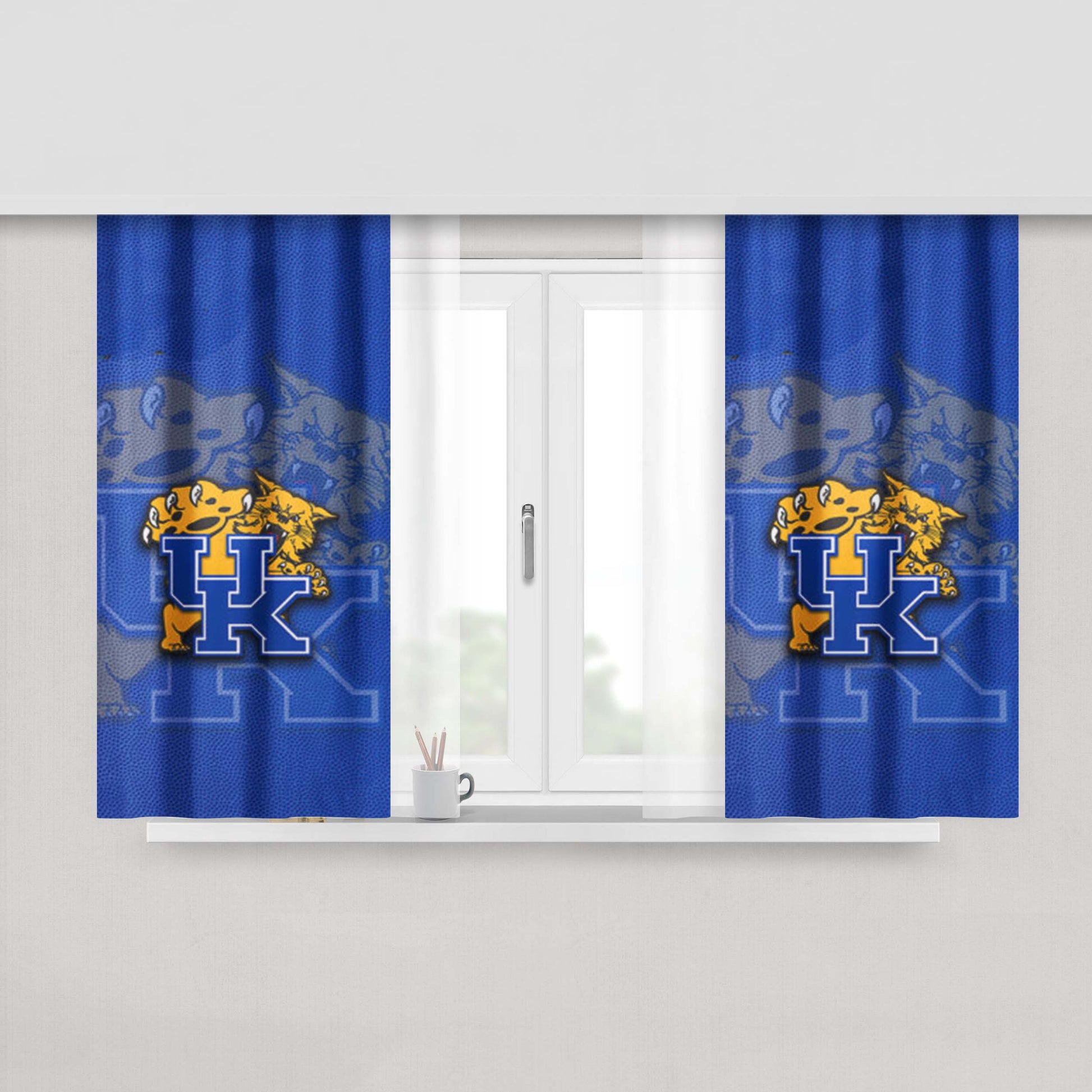 Kentucky Wildcats K State Peach Skin Window Curtains