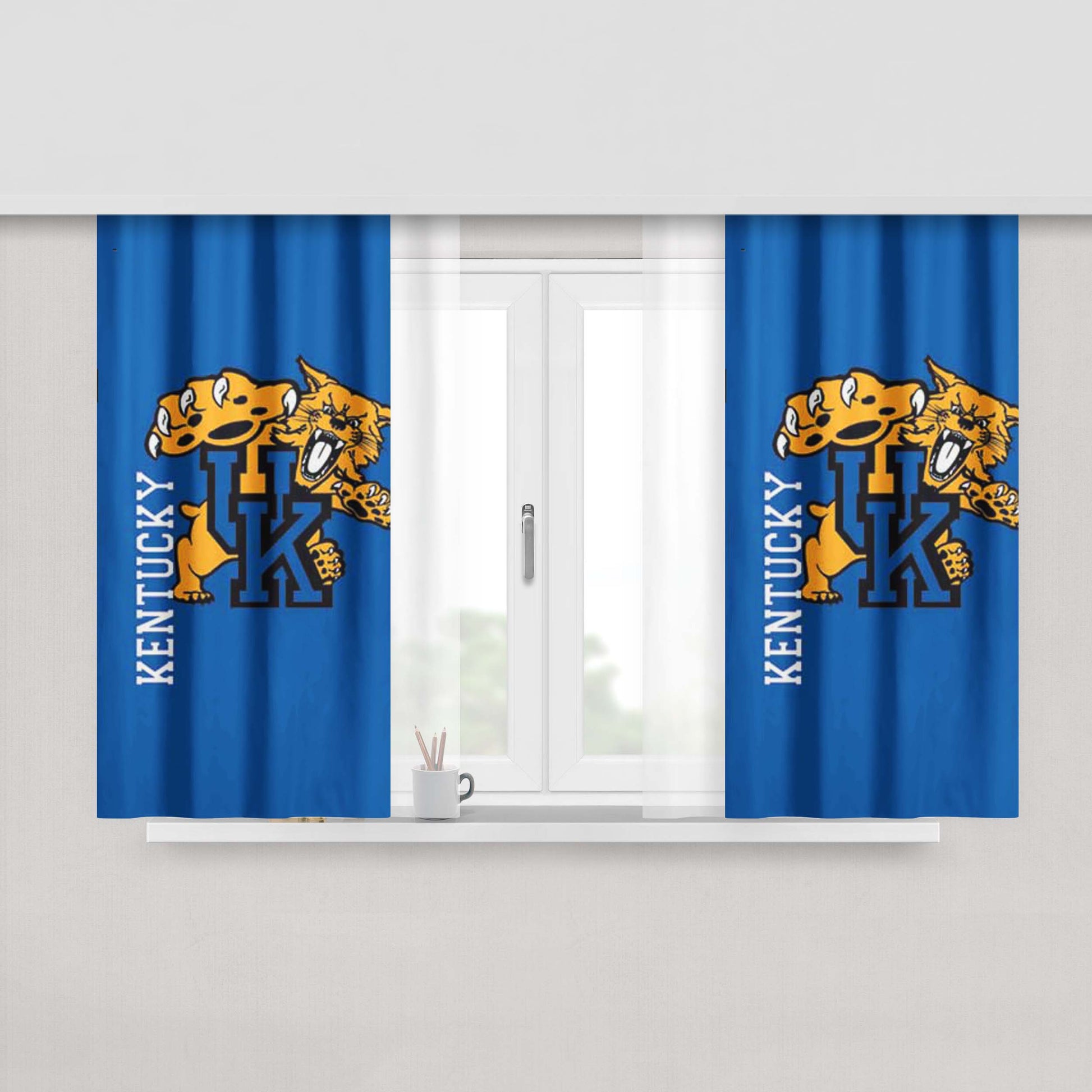 Kentucky Wildcats Nba Peach Skin Window Curtains
