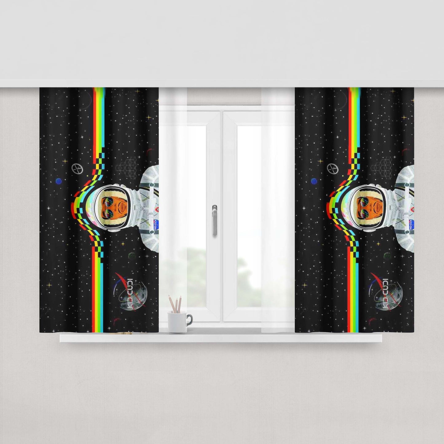 Kid Cudi Cover Peach Skin Window Curtains