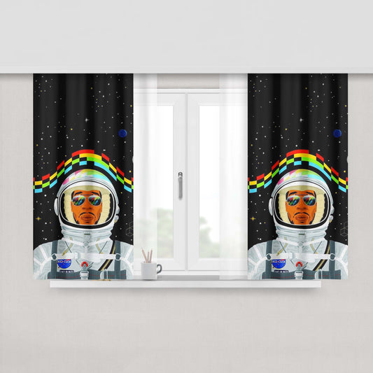 Kid Cudi Peach Skin Window Curtains