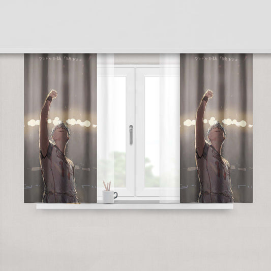 Kuroko The Winner Basketball Peach Skin Window Curtains
